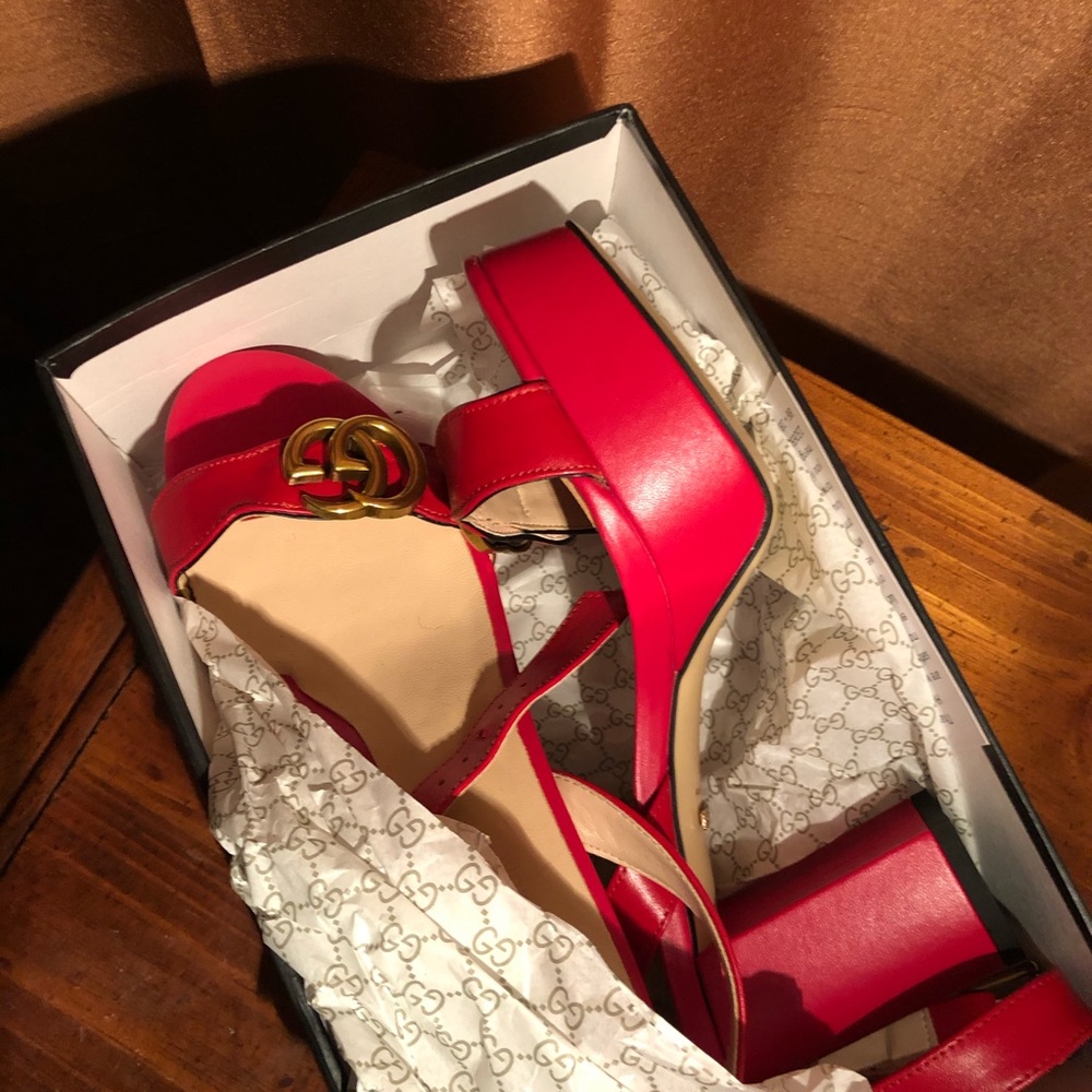 Gucci platform heels